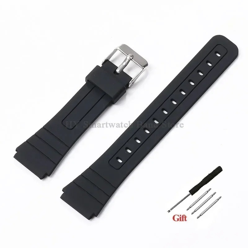 18mm Silicone Soft Watch Strap for Casio F91W F105/108 A158/168 W800H SGW400 AE1
