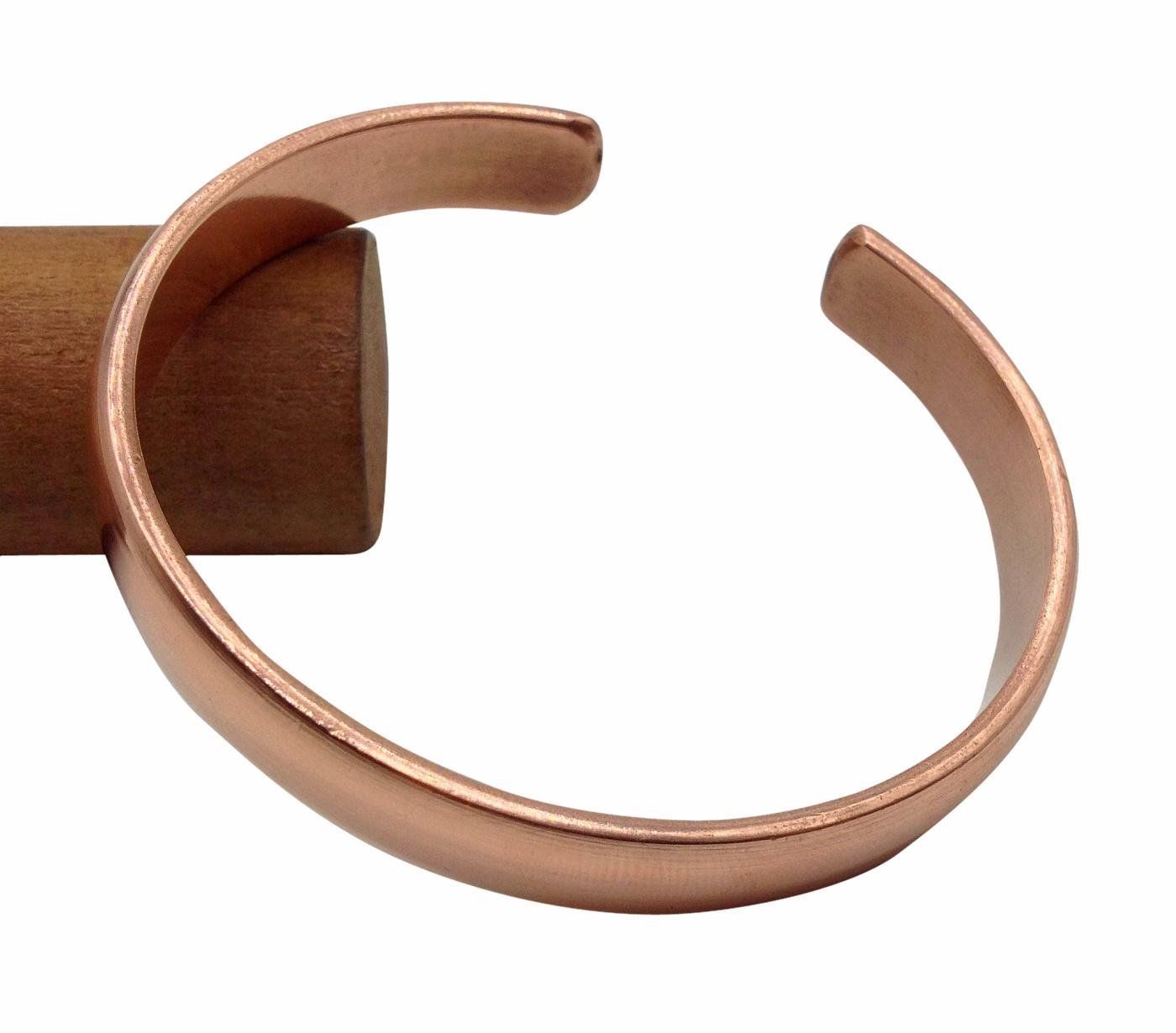 9″ Large Hand Forged 100% Pure Copper Bracelet. Solid Copper Arthritis Bracelet.