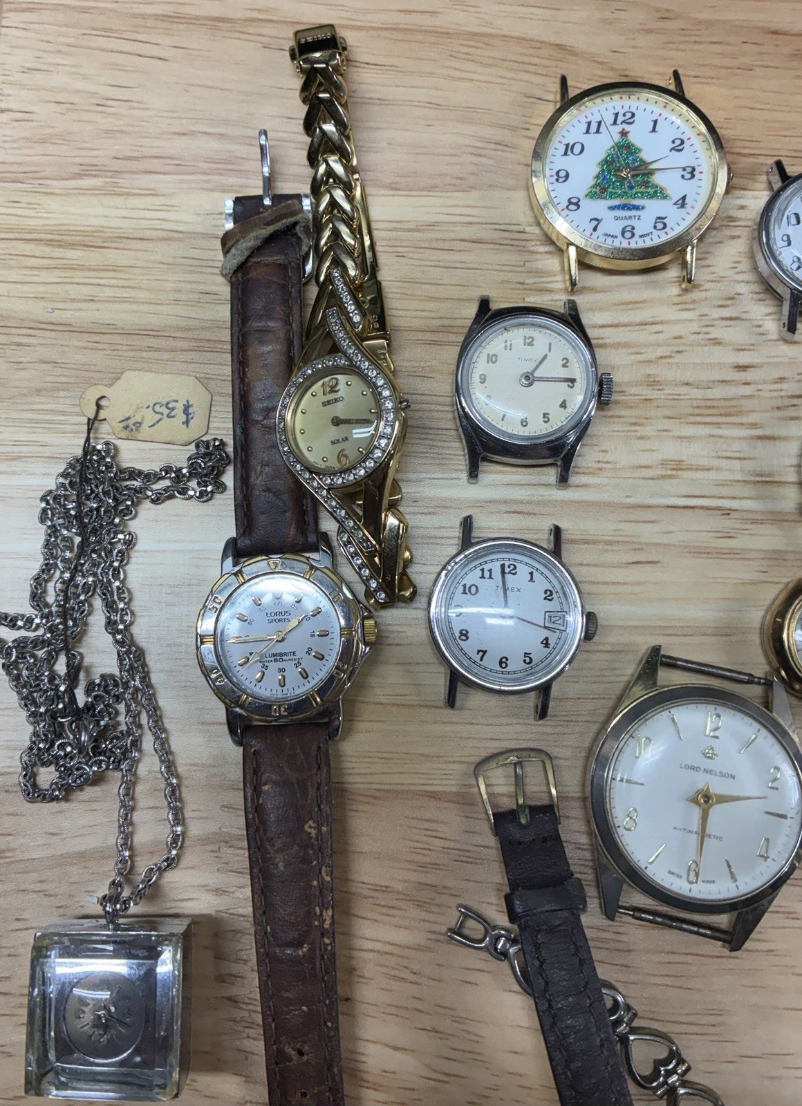 Seiko Lorus Timex Lord Nelson Sharp Mixed Lot Wristwatches Unisex Adults