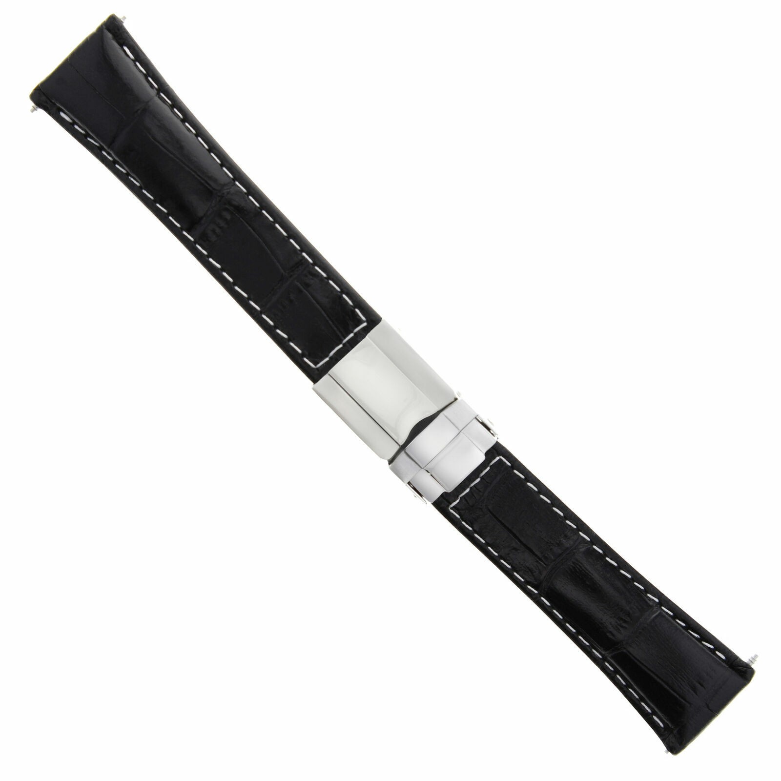 LEATHER STRAP FOR ROLEX DAYTONA 16518 16520 116519 BLACK WS REGULAR + CLASP