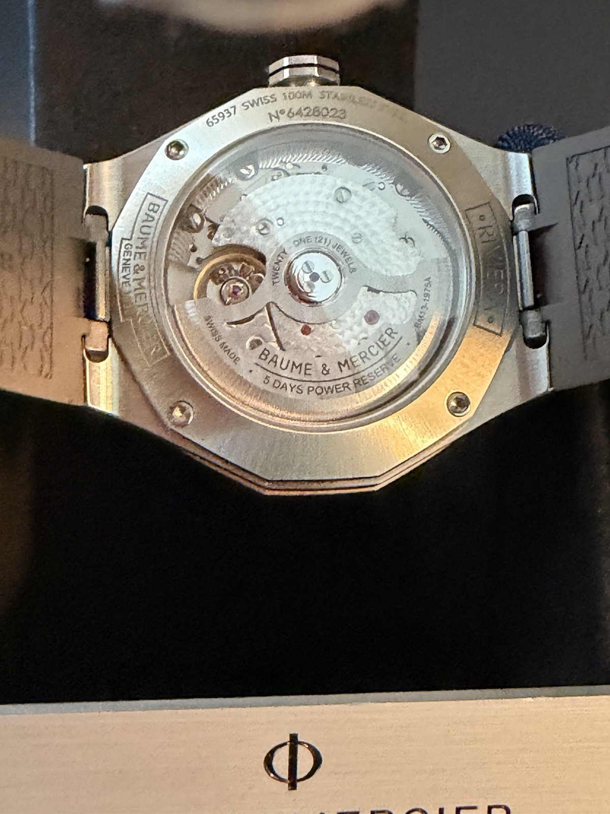 Baume & Mercier Riviera Smokey Gray Unisex Adults Watch – M0A10720