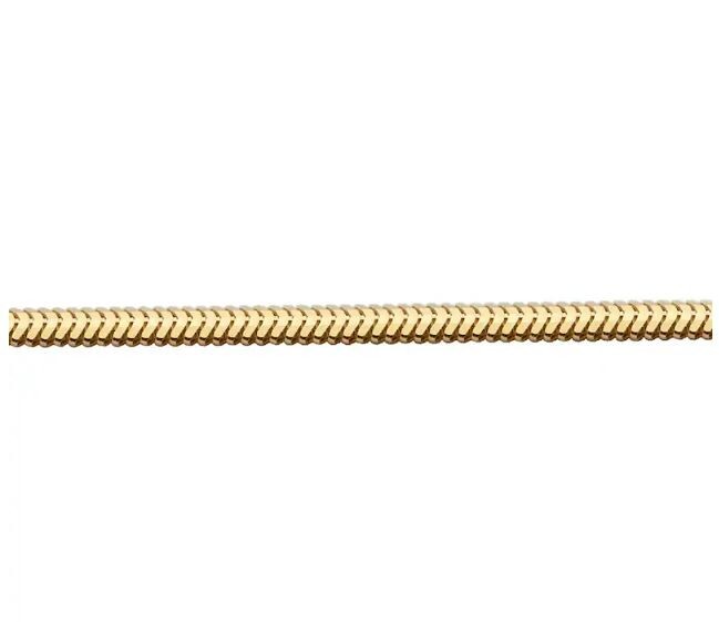 14k Yellow Gold 7″ Oval Snake Chain Bracelet 7.5 gram 5.3 MM