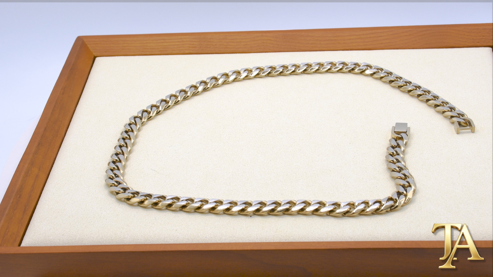 Esquire Mens Jewelry Two Tone Curb Link Chain Necklace 22 Gold Tone EZC1046