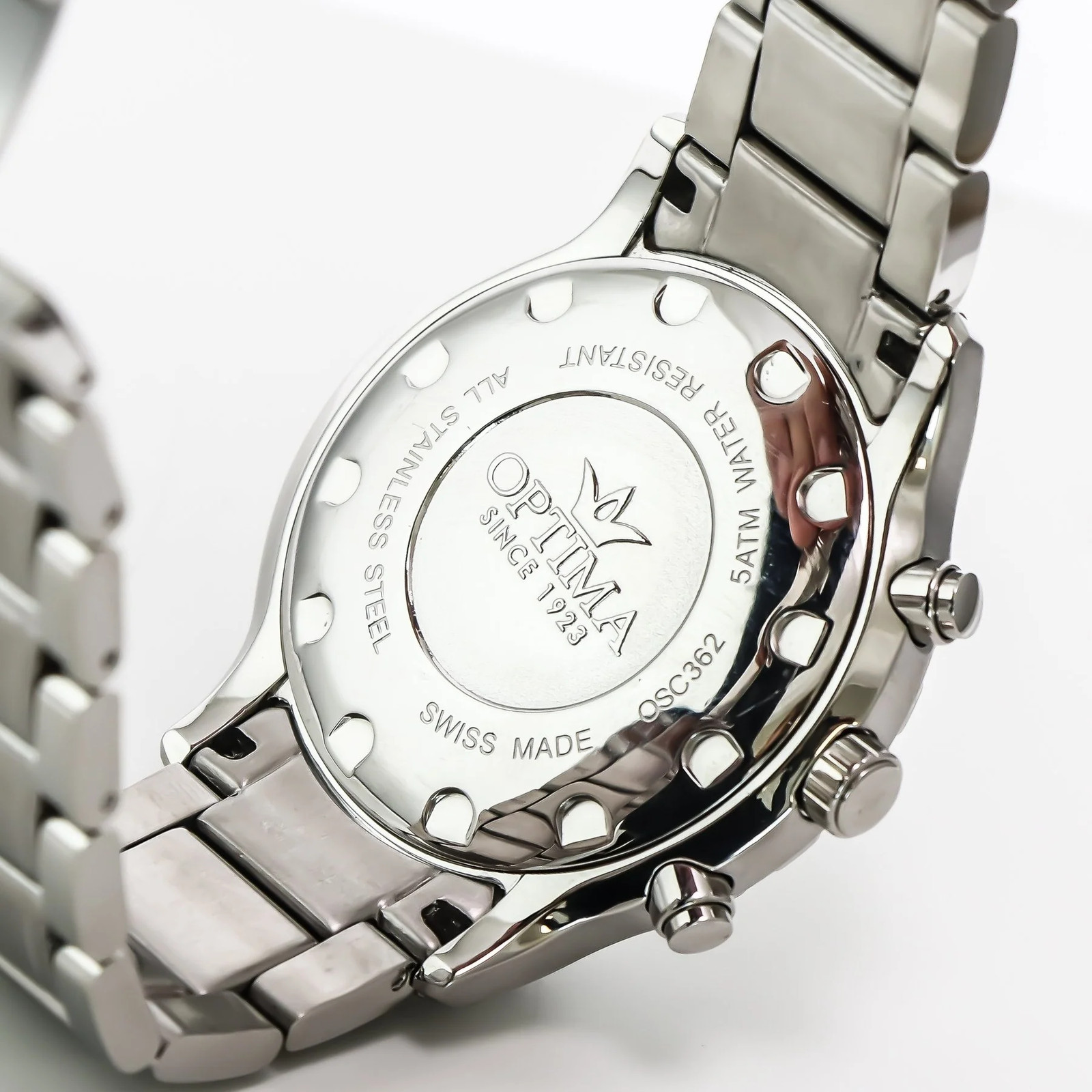 Optima – Swiss Chronograph – OSC362-SS-1 Swiss Ronda 44.5mm OSC362 50 m (5 ATM