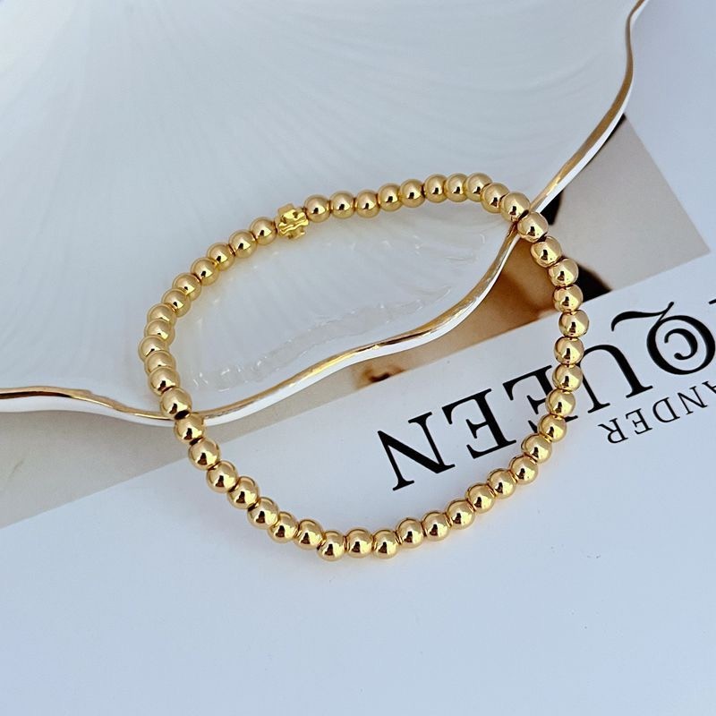 New Tory GOLD Elastic Bracelet Stretch Bracelet Double T Logo with Pouch