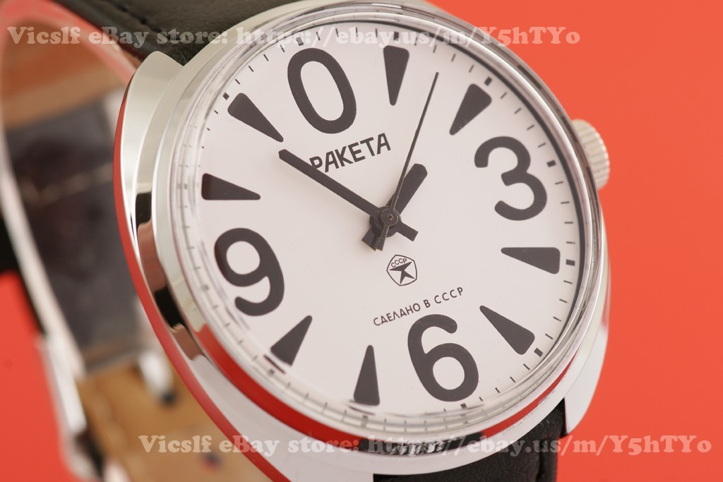 Raketa BIG ZERO Vintage Russian USSR RARE mechanical watch OLD stock NOS!!
