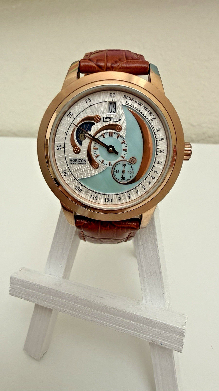 Vintage Daniel Steiger Horizon Automatic Watch DS1990 98722 Day-Night And Date