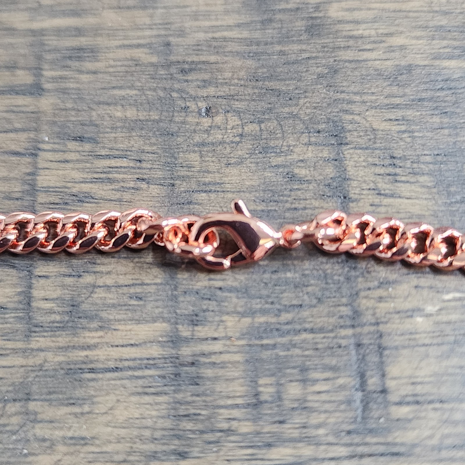 Solid Copper Cross Necklace –with 3.5 mm Chain – 20″, 22″, 24″ Sizes
