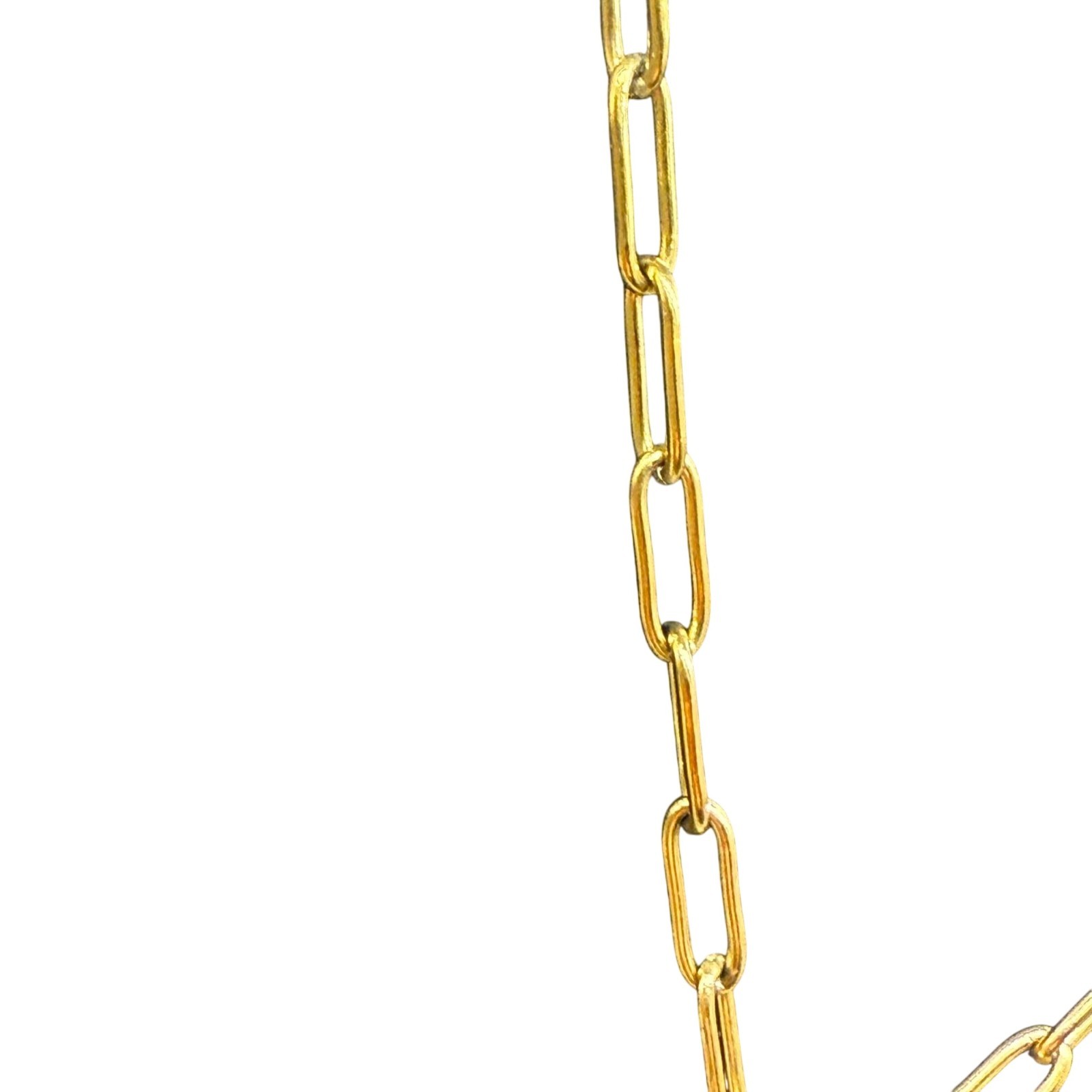 Plunder Black Enamel Rhinestone Bct Heart Pendant Chain Necklace Gold Tone