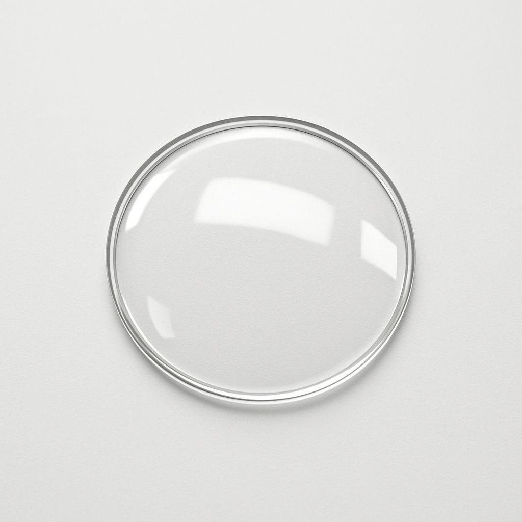 WATCH CRYSTAL PLASTIC (Acrylic) (Low Dome 4mm Height) Sizes 19.0mm to 41.0mm