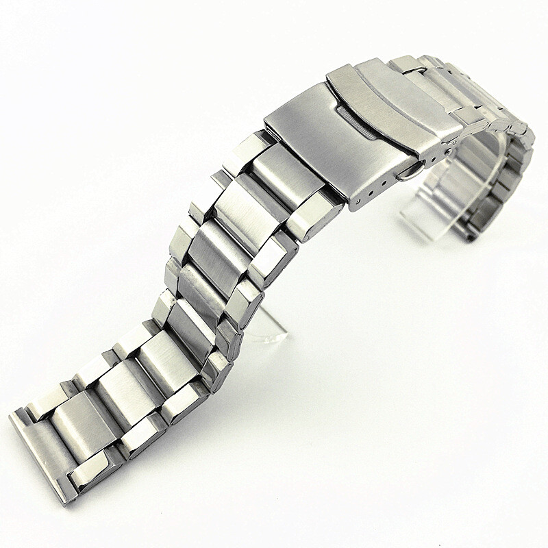 High Quality Mens Brushed Bracelet Stainless Steel Watch Band Strap 20 22 24mm