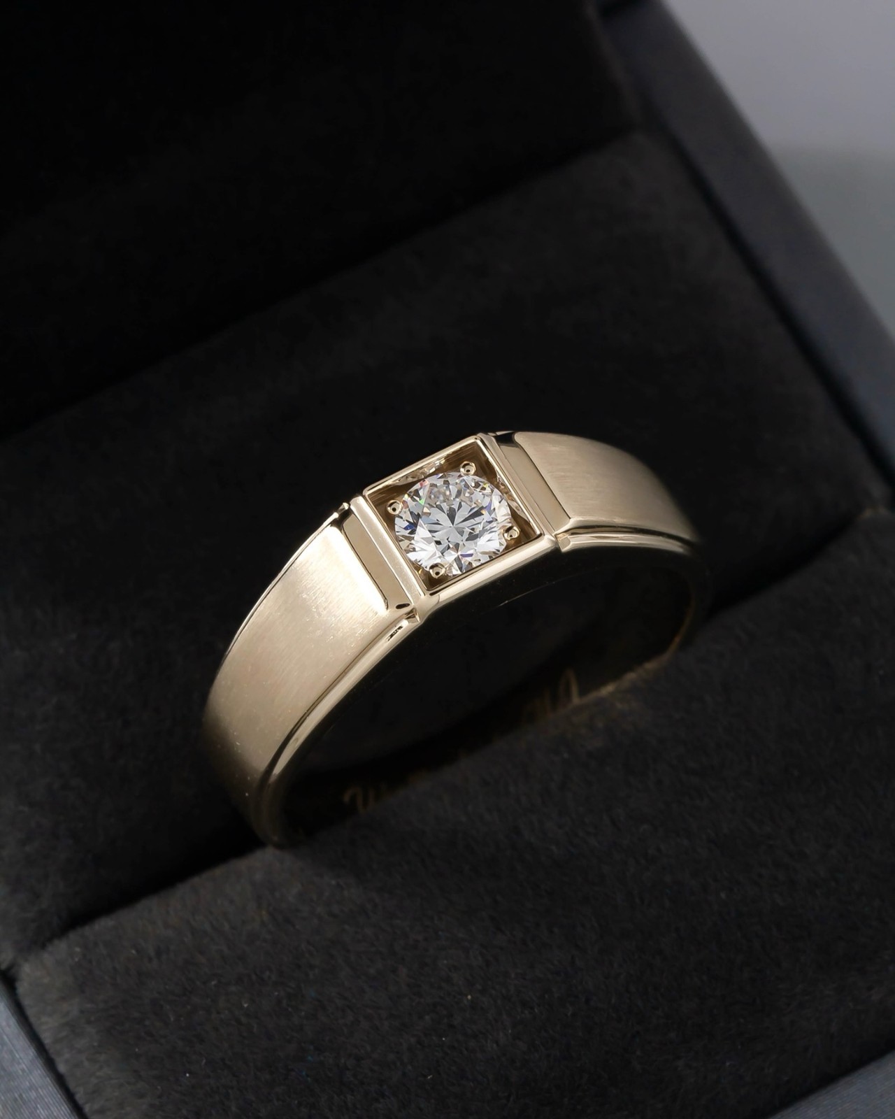 Forever Love Bridal Ring Set VVS1 Moissanite 3Ct Round Cut 14KYellow Gold Plated