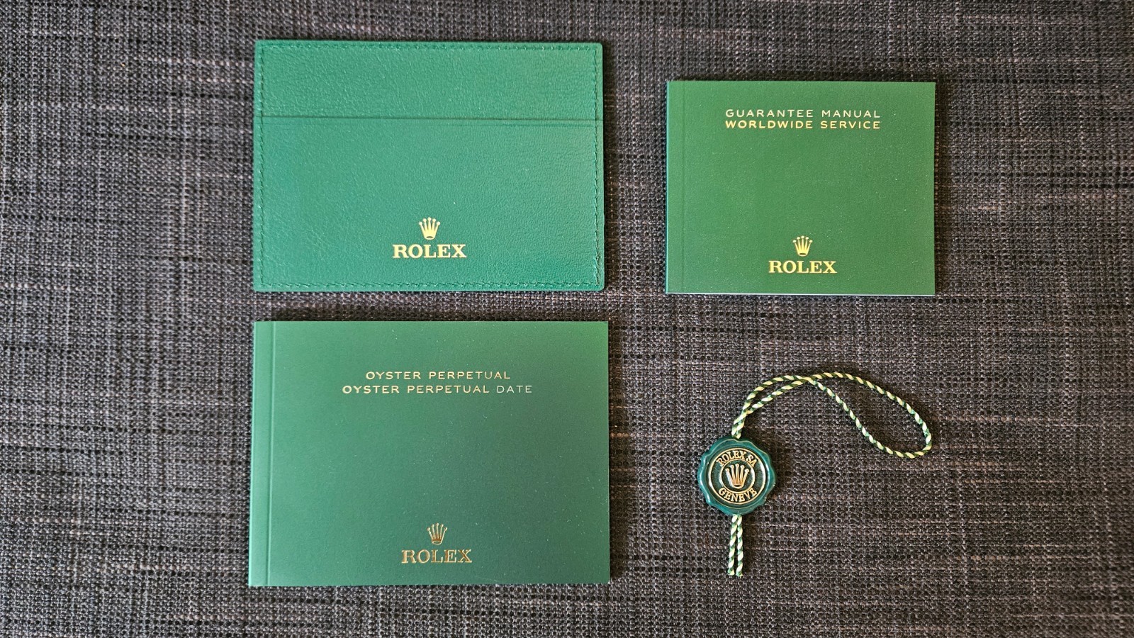 Authentic Rolex Oyster Perpetual Date Booklet Tag Card Holder 2020-NOW