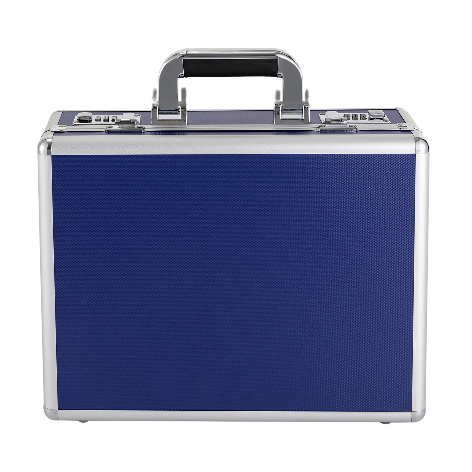 Blue 18-Slot Locking Watch Storage Case – Aluminum Alloy & ABS Briefcase