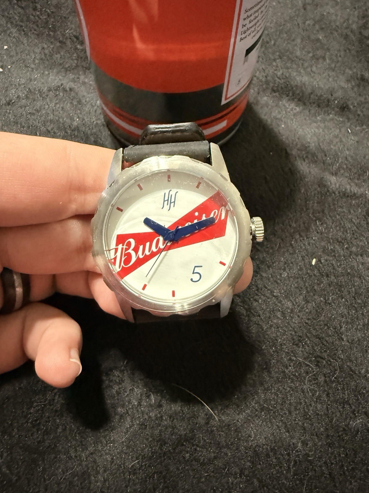 Happy Hour Timepieces x Budweiser. Quartz Watch Leather Box