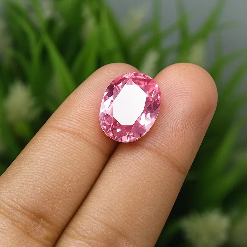 15.55 Ct+ Flawless Natural Combodian Pink Zircon Oval Cut Loose Gemstone