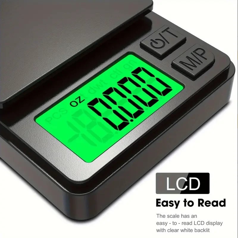 Pocket Scale, 1000G X 0.01G Precision Gram Scale, Small Digital Scale Grams Ounc