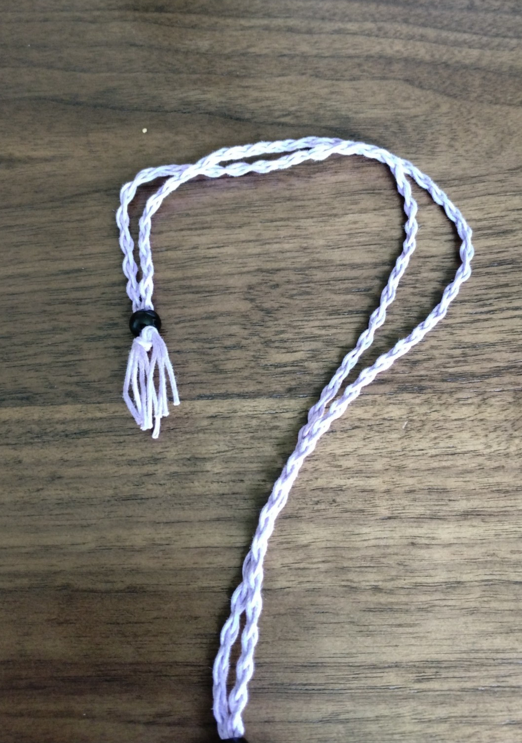 Handmade leather and crystal neckless
