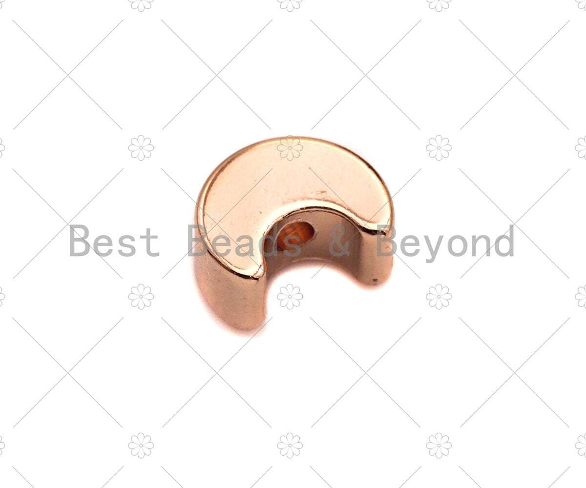 5pc Dainty Cresent Moon Spacer Beads Charm for Jewelry Making, 3x7mm – sku#Y308