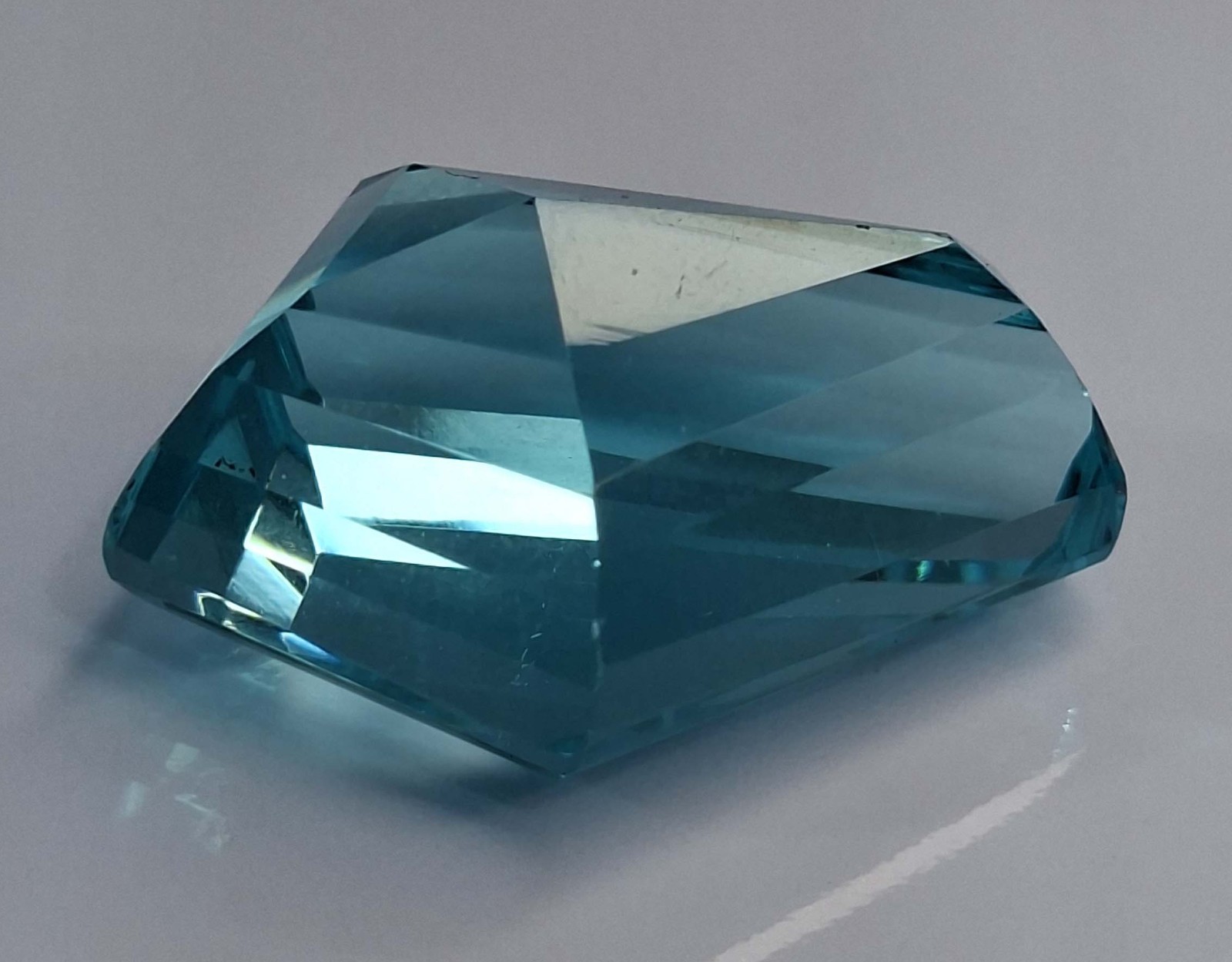 Lab Created Light Blue Topaz Fancy Cut 47-49 Ct Certified Loose Gemstone SP479