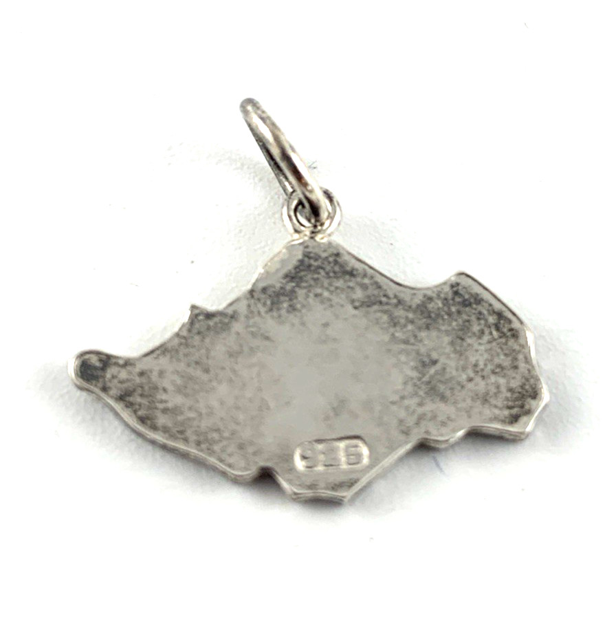 Singapore Sterling Silver Charm | 3/8″ x 3/4″ | New Old Stock | Very Nice