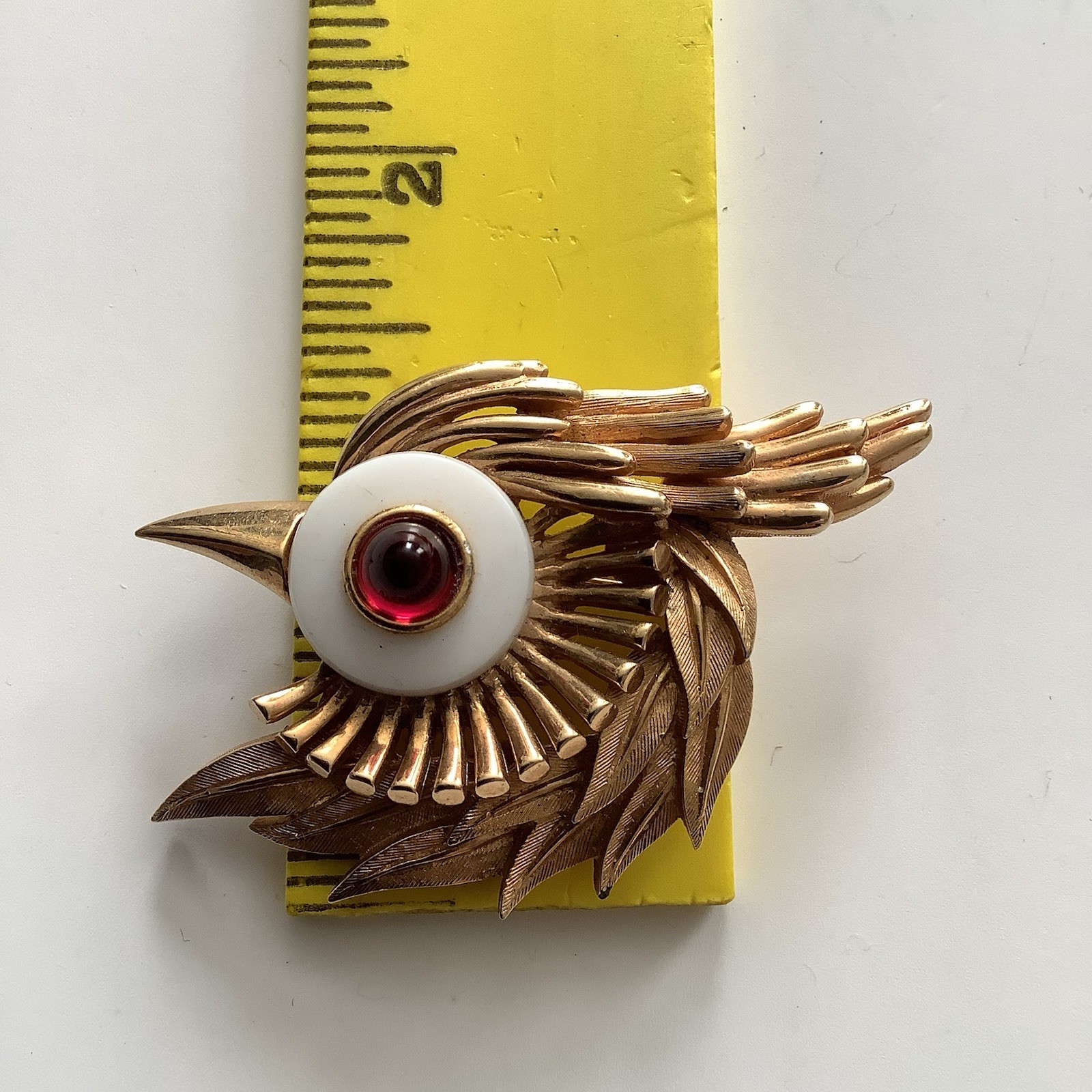 Vintage Marcel Boucher Bird Head Brooch Pin 9057P RARE
