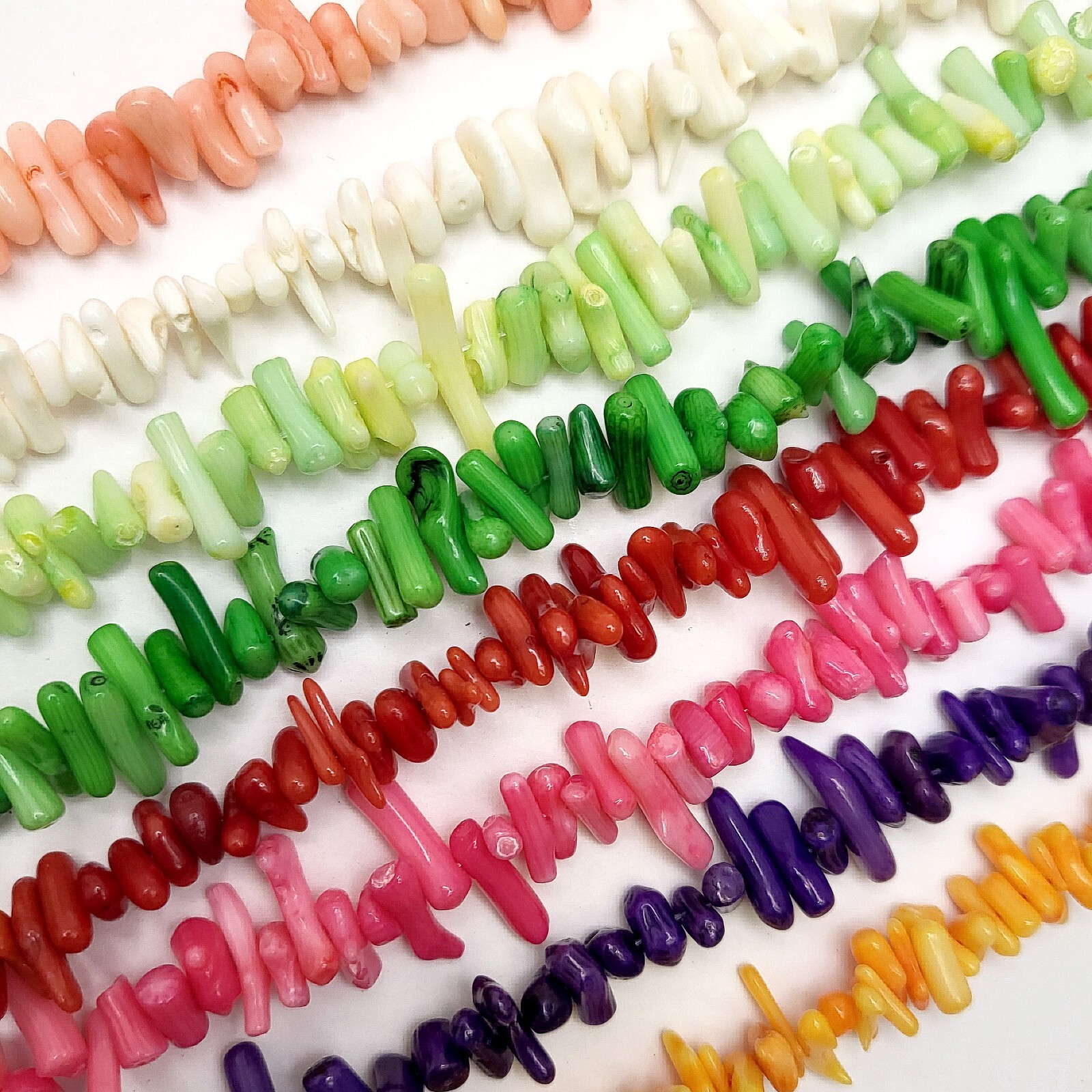Bamboo Coral Medium Stick Beads 5-15mm 15″ Jewelry Supplies Nugget Branch Beads