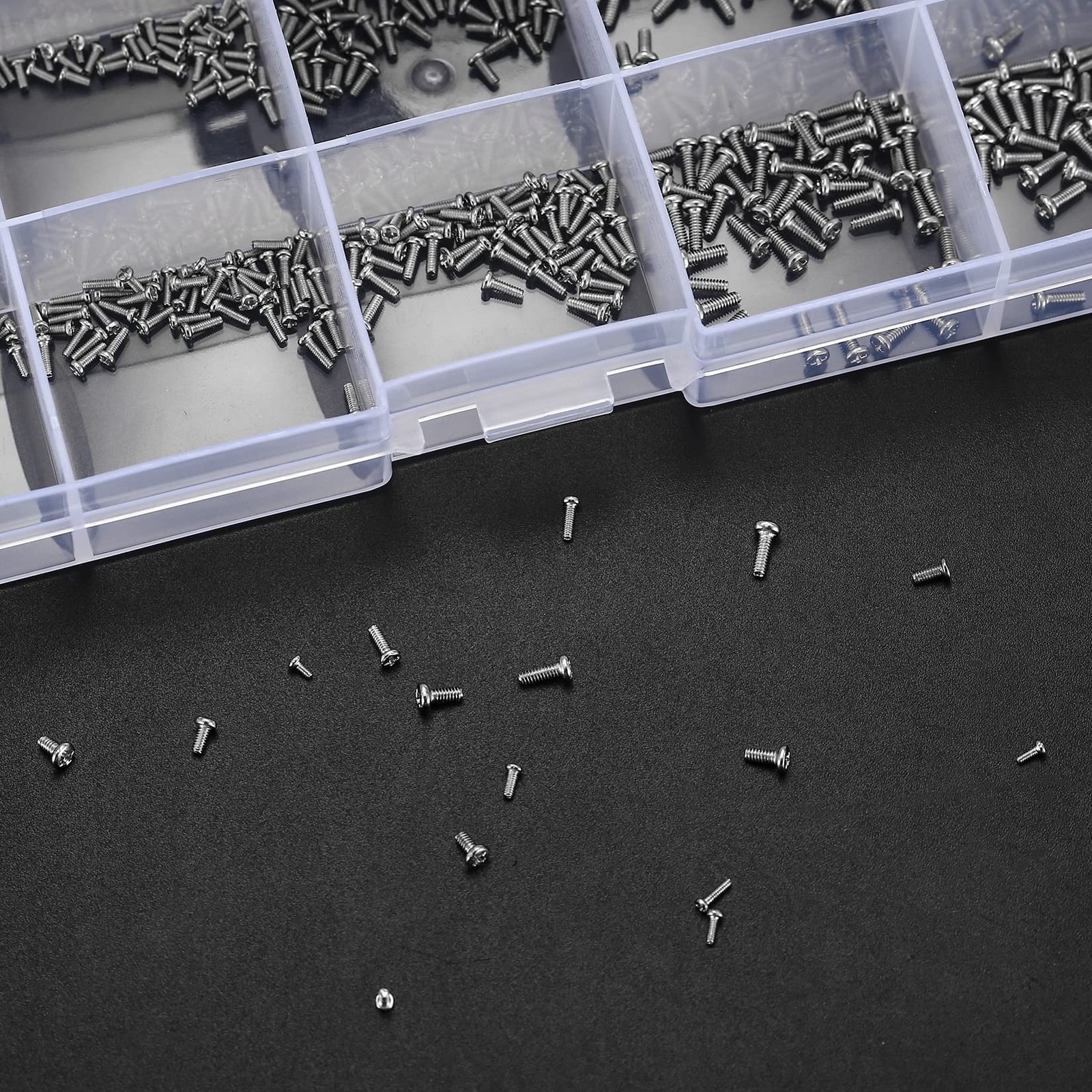 Micro Small Pan Head Screw Assortment For Phone Clock Repair 800 Count Kit USNew