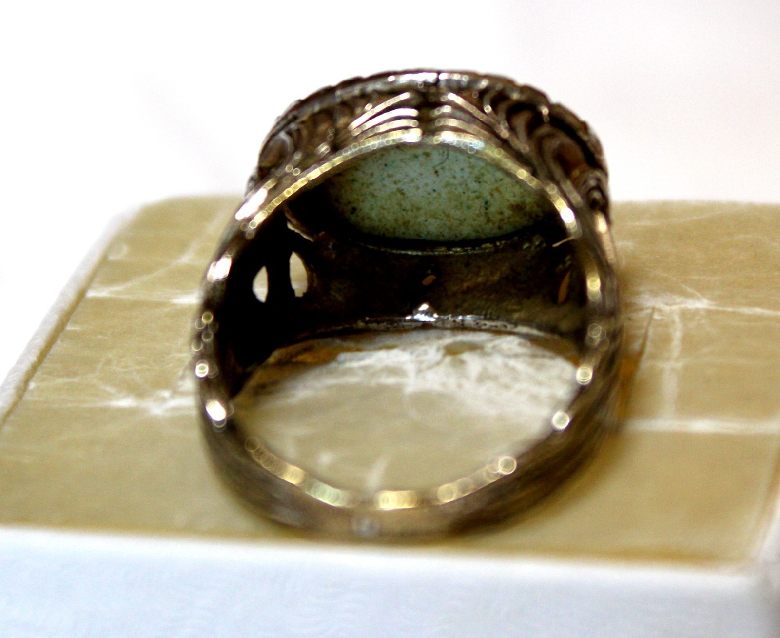 Vintage Russian Hand Painted Enamel Rings 4 Variation Finift Technique #77,83,95