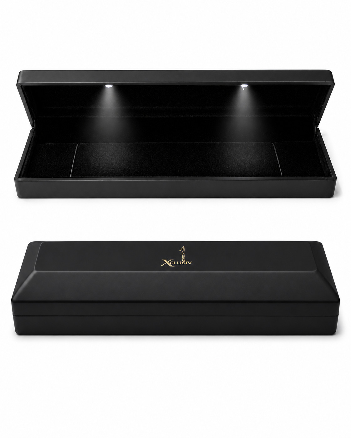 Jewelry Gift Box Case with LED Light Display Bracelet Necklace Chain Birthday