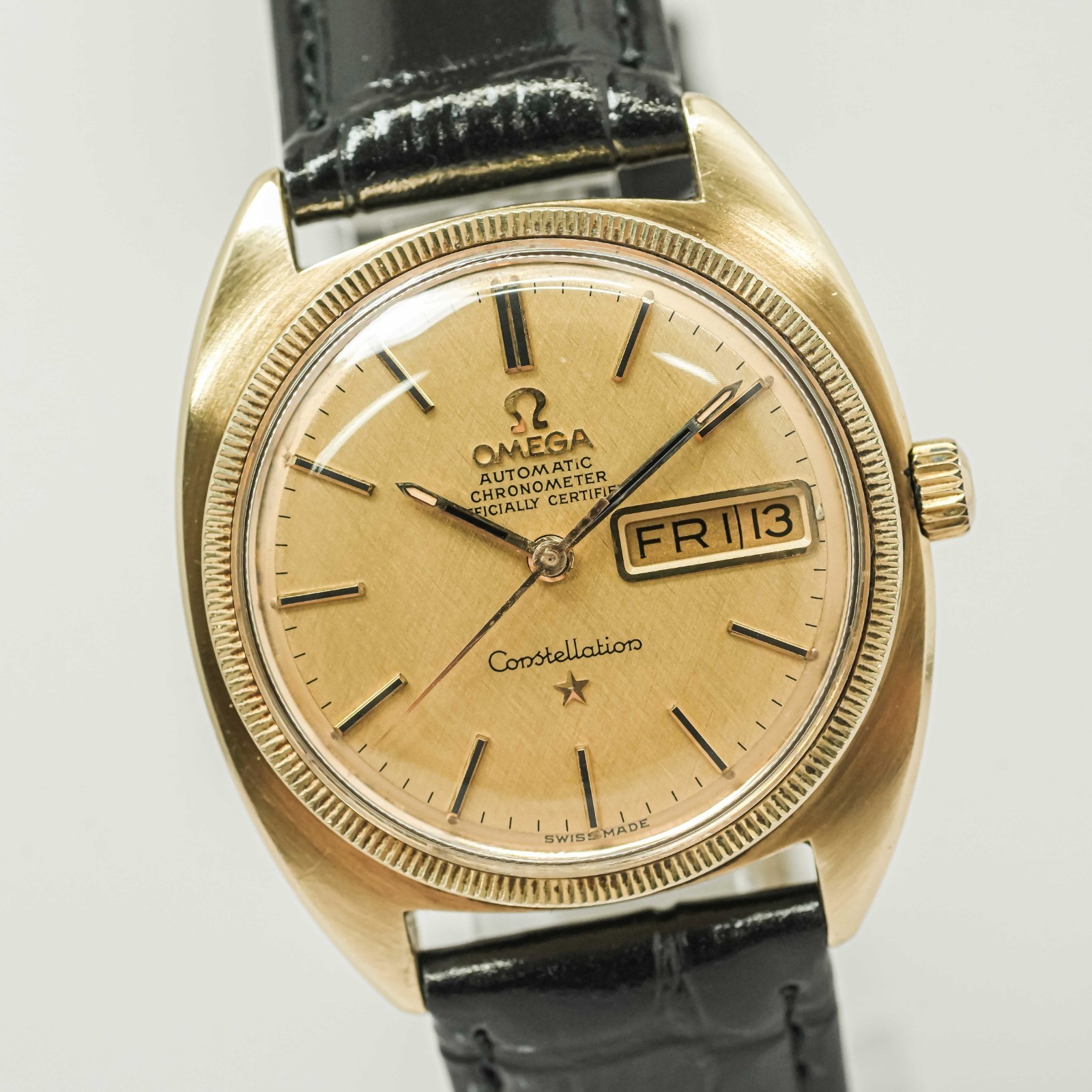 *NEAR MINT* Vintage OMEGA Constellation Cal.751 Chronometer Auto Gold 35mm Men’s
