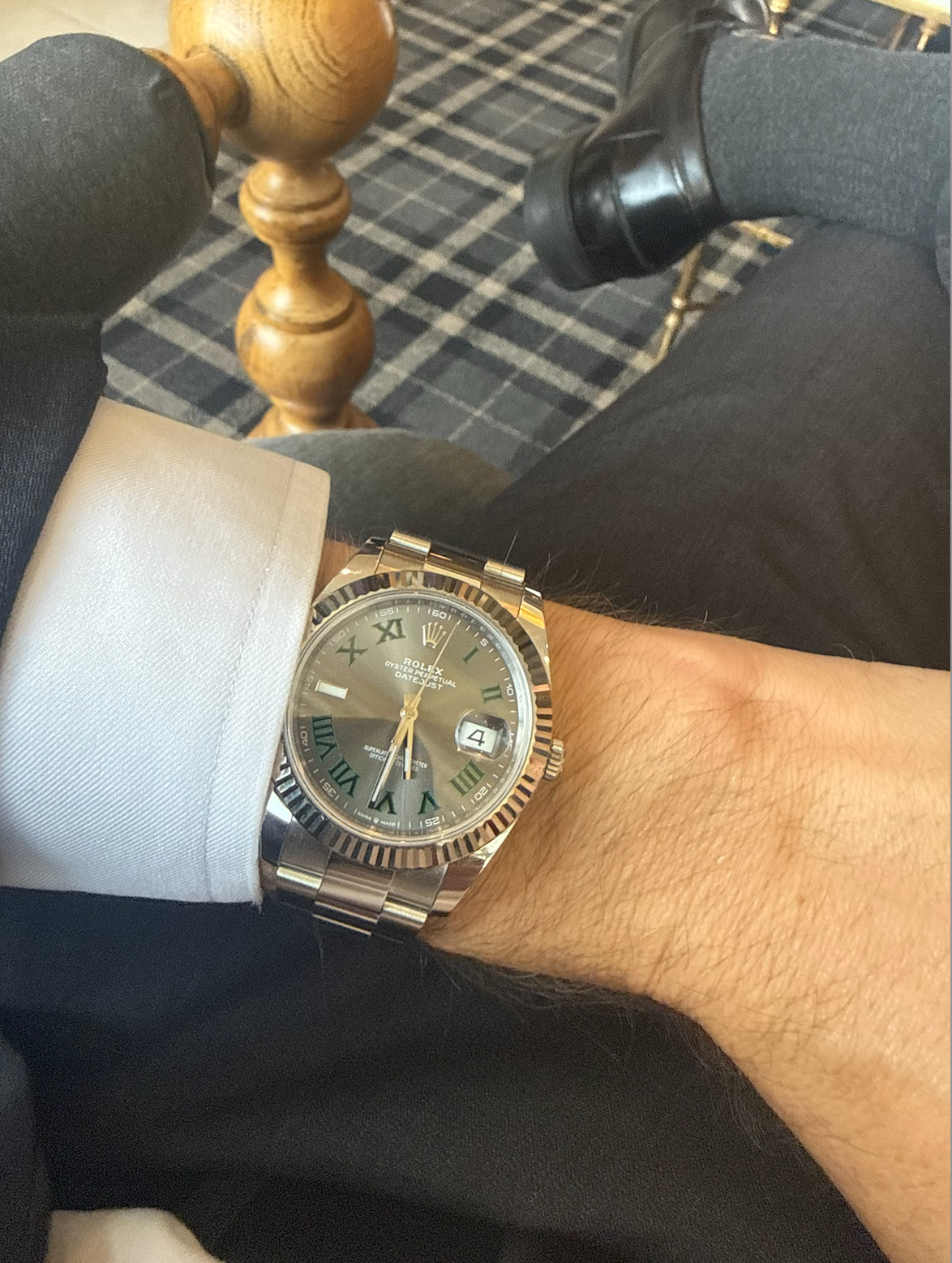 2023 Rolex Datejust 41 Stainless Steel Wimbledon Dial 126334 Full Set