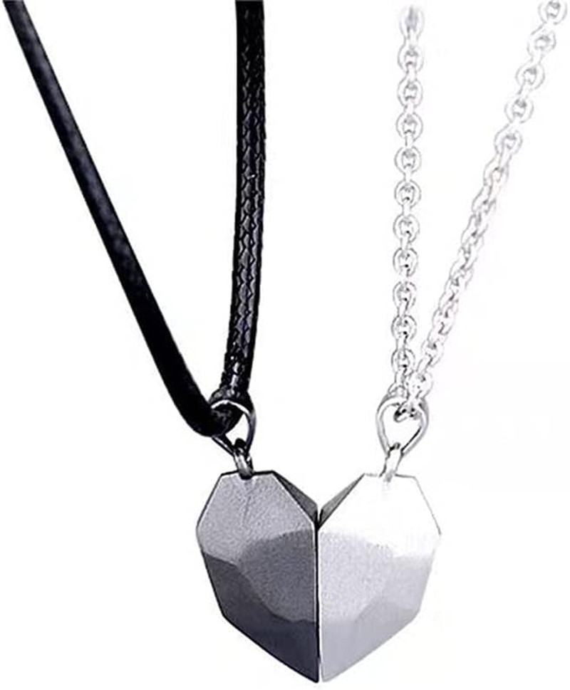 Matching Necklaces for Couples Bff Birthday Christmas Gifts, Heart Friendship Ne