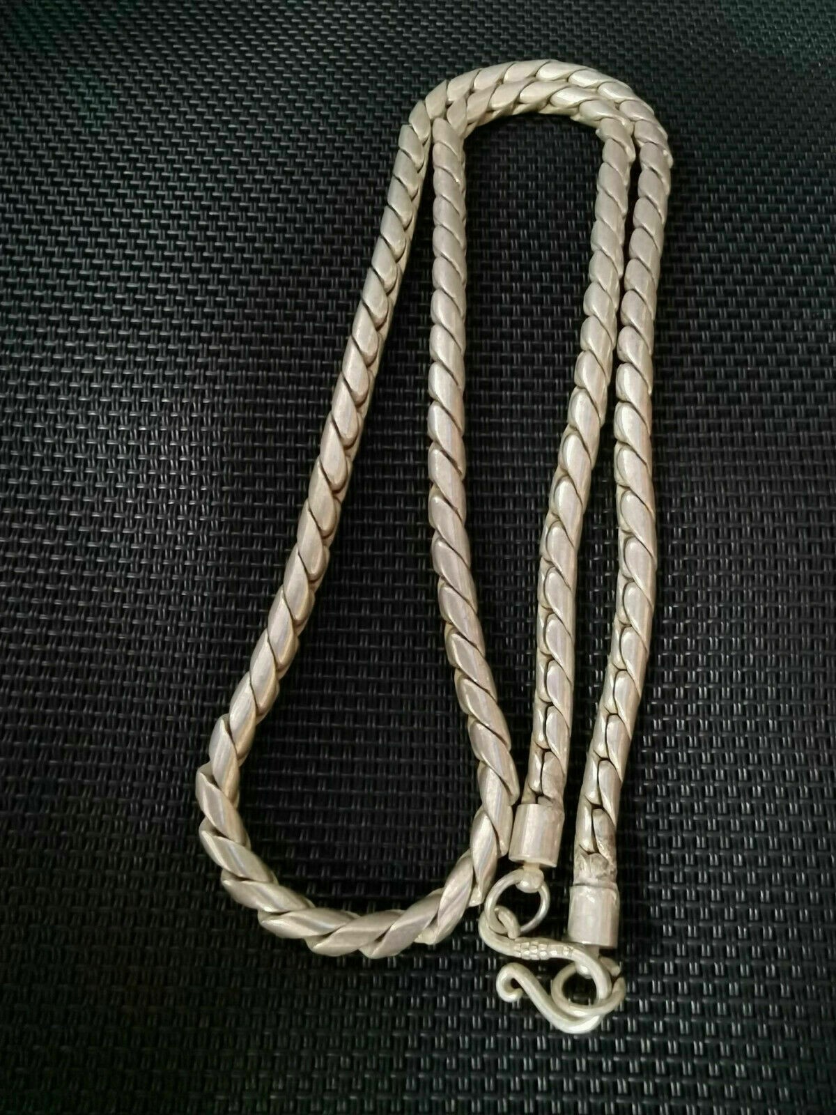 Rare old Tibet silver carving chain necklace Jewelry cool gift