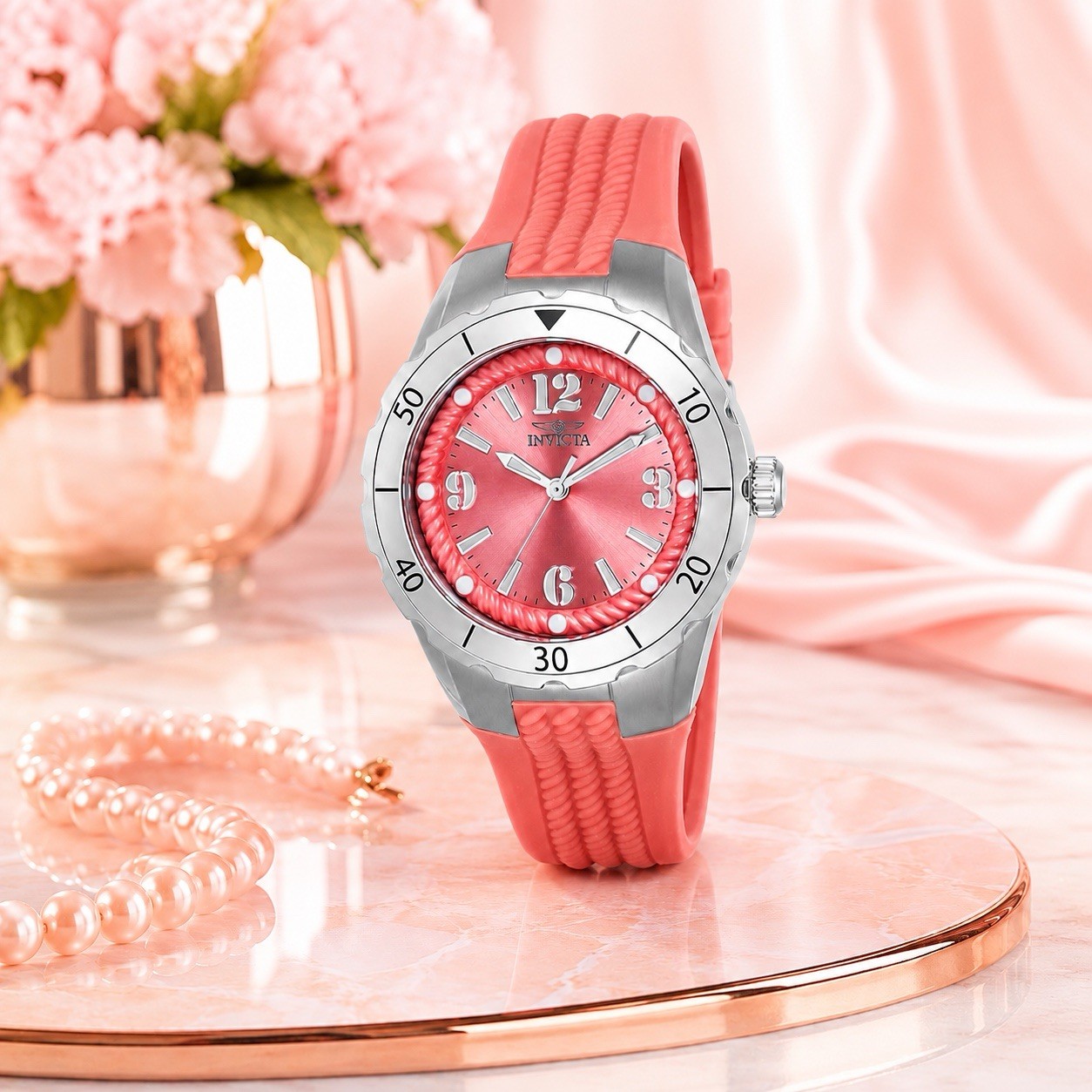 Invicta Angel Halo Women’s Watch | 38mm | Pink | 24122 | $199 Msrp | Super Cute!