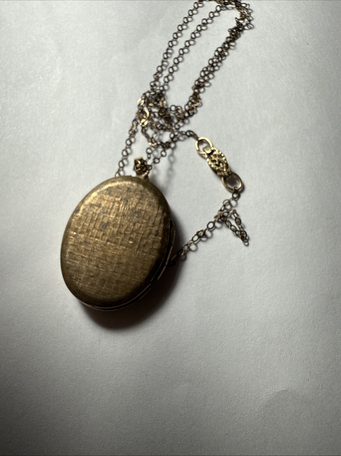 Necklace Pretty Locket Gold Filled ? Victorian Pretty Lady 100 Years Left Facing