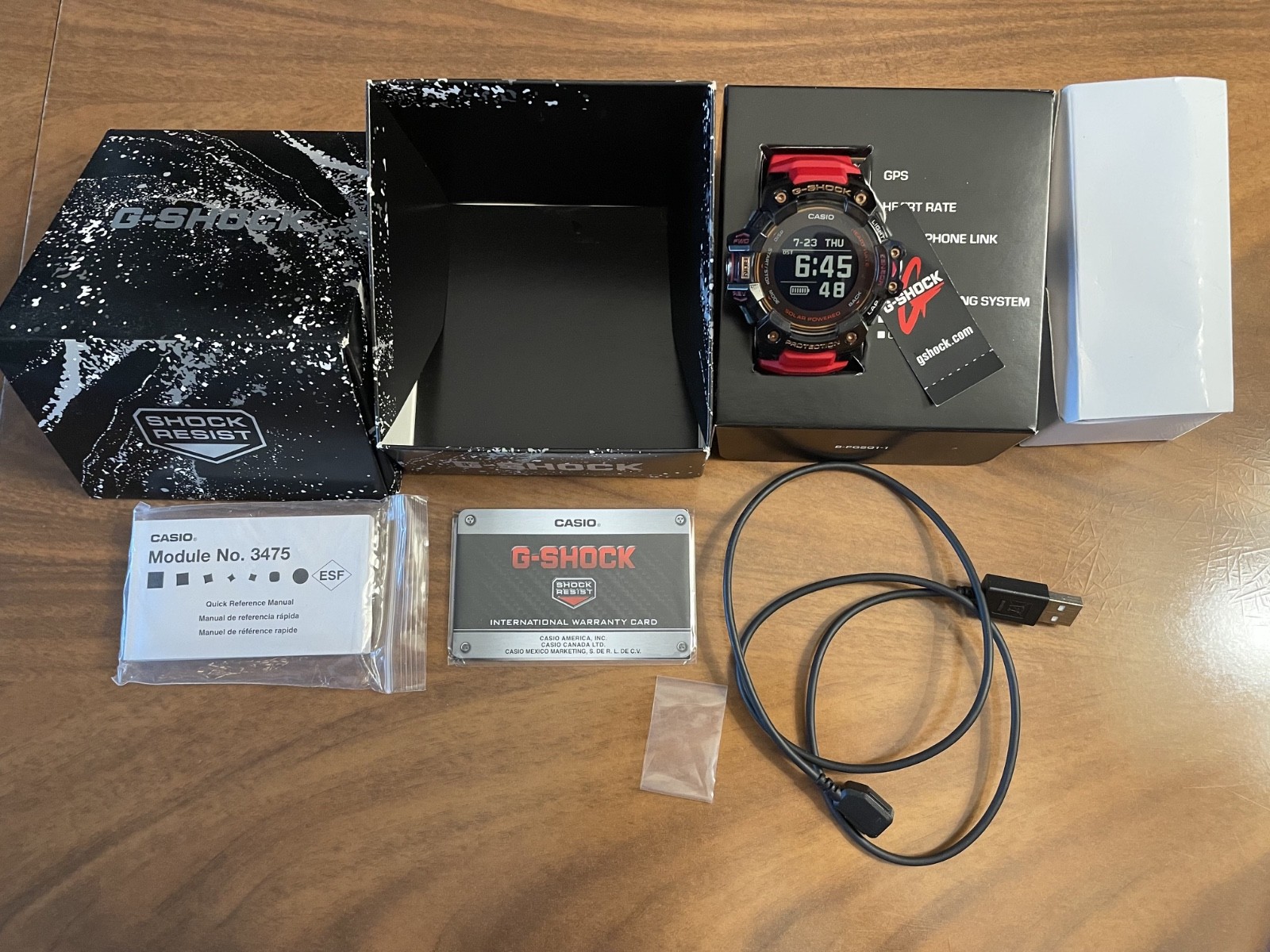 Casio G-Shock G-SQUAD PRO GBD-H1000-4A1JR Limited Edition 56.3mm Blk Resin/Stlss