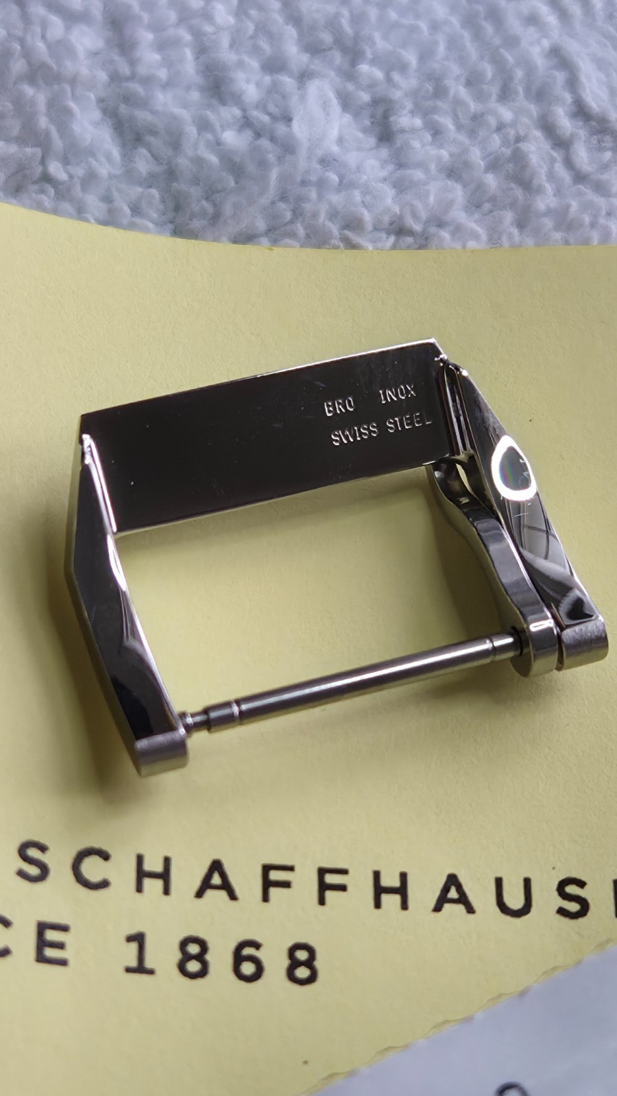 Authentic (OEM) IWC 20mm Brushed / Satin Stainless Steel Tang Buckle Clasp
