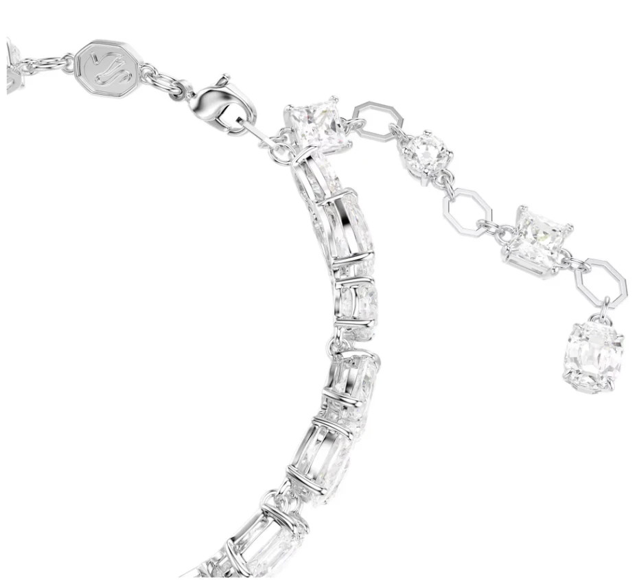 Swarovski Mesmera bracelet Mixed cuts, White, Rhodium plated