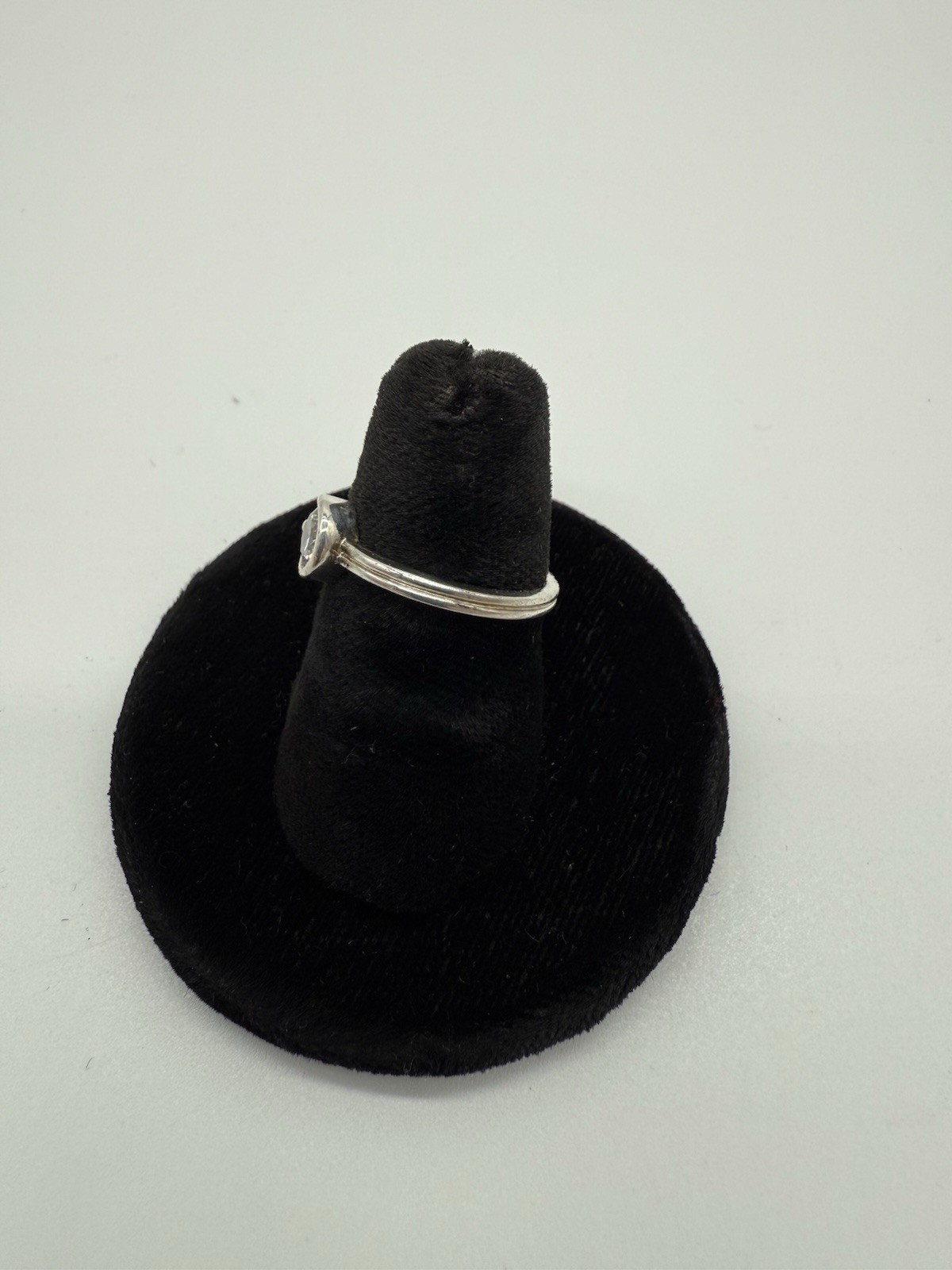 Pandora .50ctw Lab created Diamond Ring .925 Silver