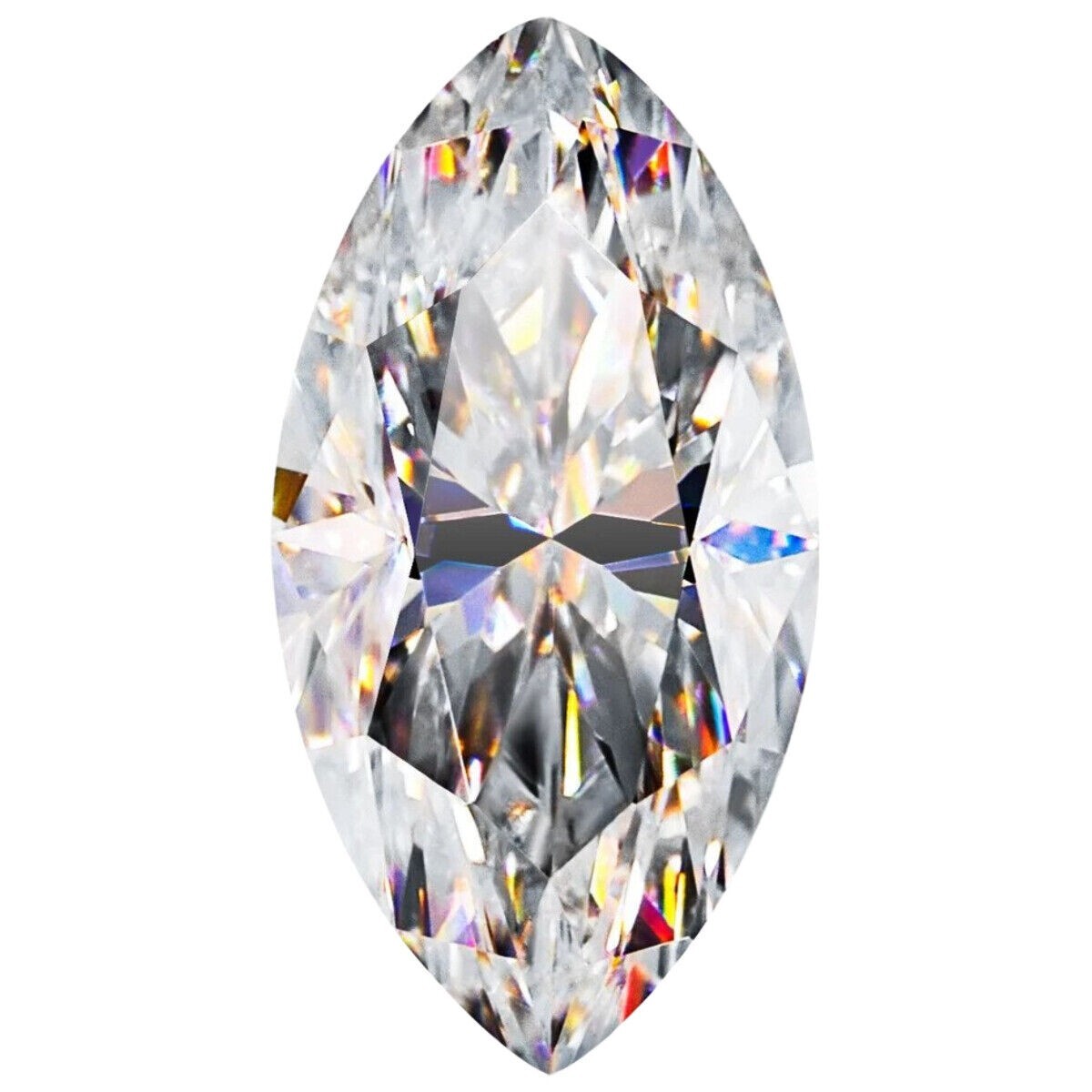 GRA Certified Loose Moissanite Marquise Cut Stones D VVS1 All Sizes