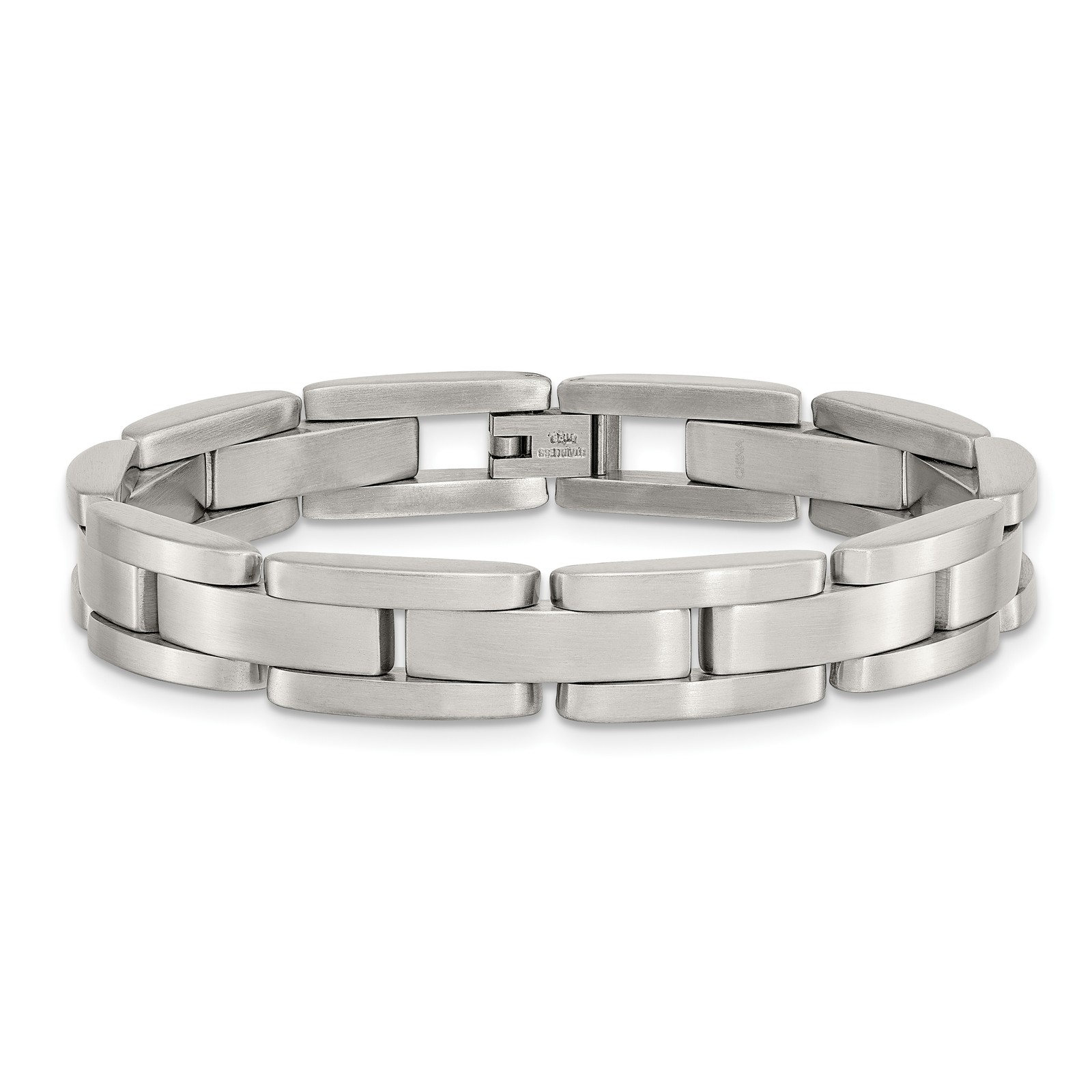 Chisel Stainless Steel Brushed 8 inch Link Bracelet SRB118