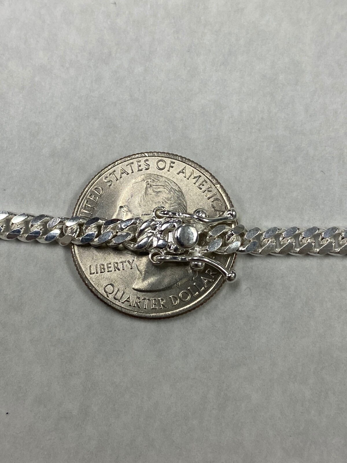 925 Sterling Silver Miami Cuban Chain 4mm 7-30″ Box Clasp Necklace Or Bracelet