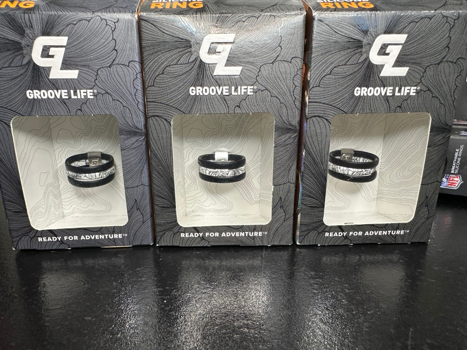 NEW Groove Life STACKABLE ROSE Breathable SILICONE RING Wedding BAND Size 7 & 8