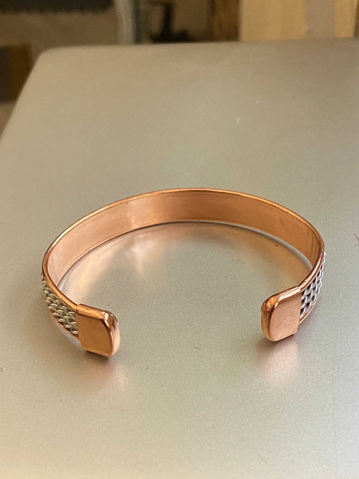 100% Copper Bracelet. Handmade Twisted Medicine Bracelet Arthiritis Pain Therapy