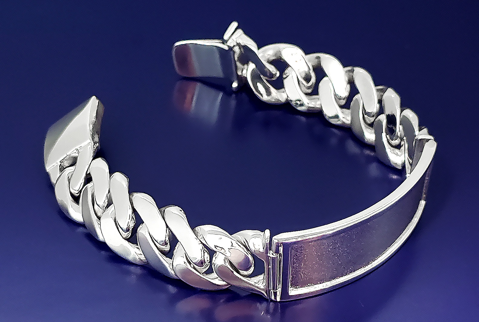 16 mm Solid Heavy Sterling Silver Miami Cuban Link ID Bracelet 8.5 Inch 85 Grams