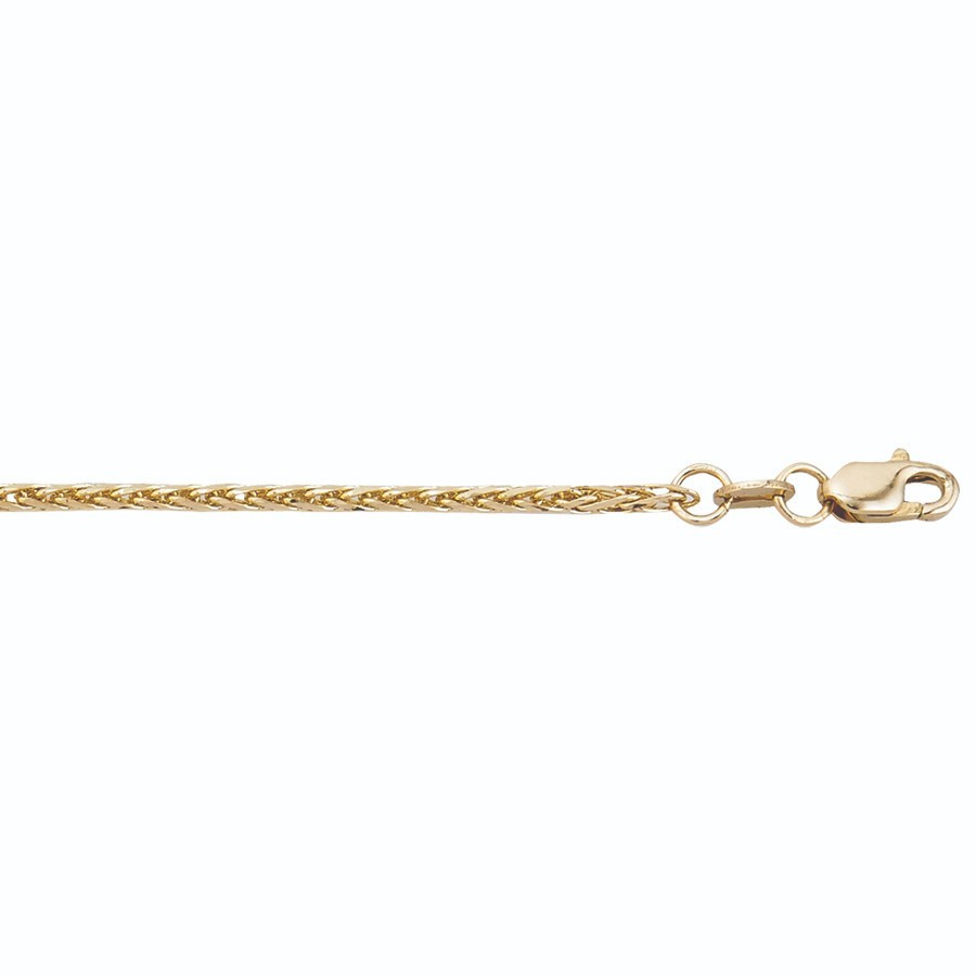 10k yellow solid gold wheat chain 18″inch 1.7 mm 5.3 grams