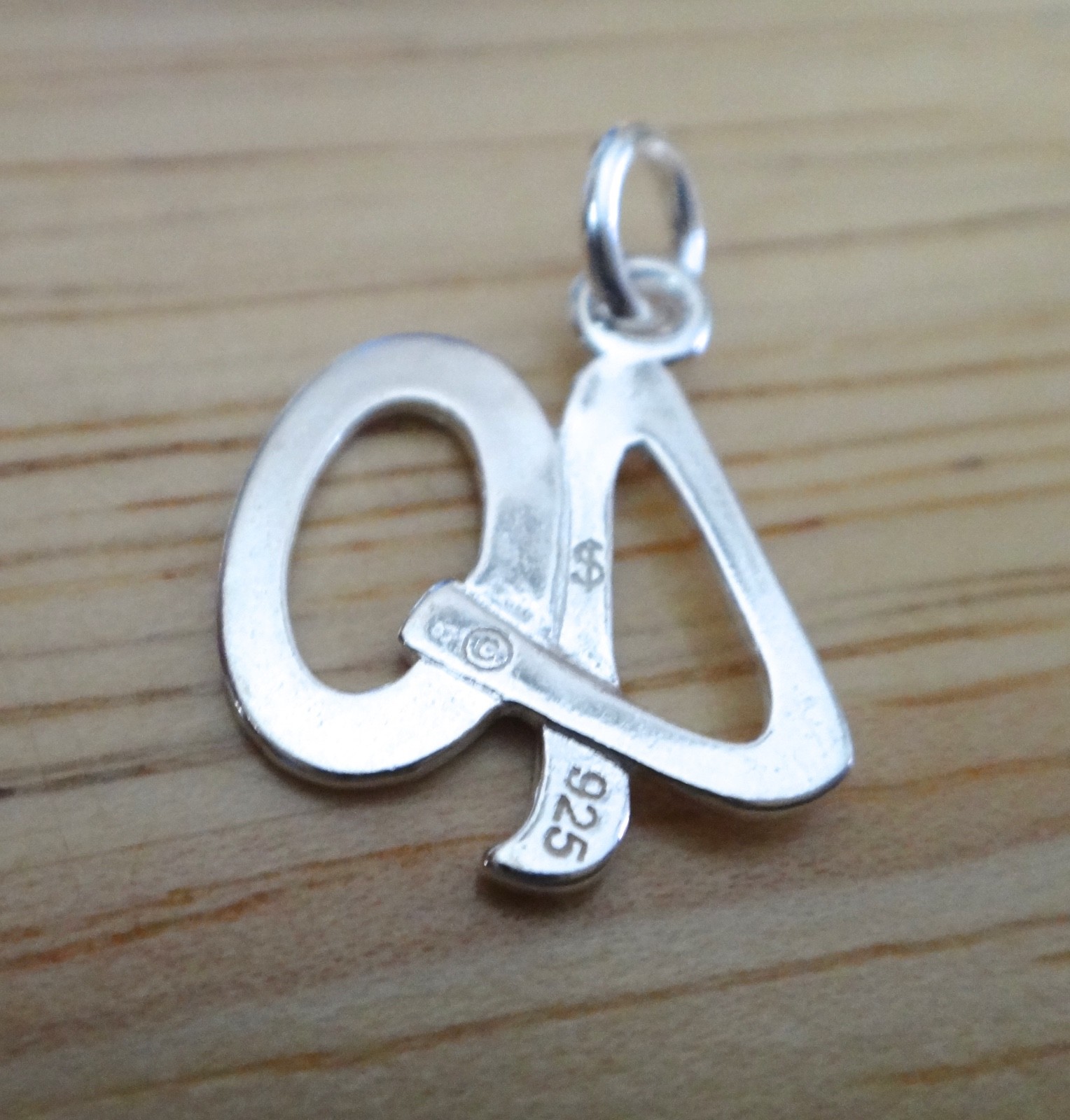 Sterling Silver 16x14mm Whimsical Number 40 40th Birthday Anniversary Charm