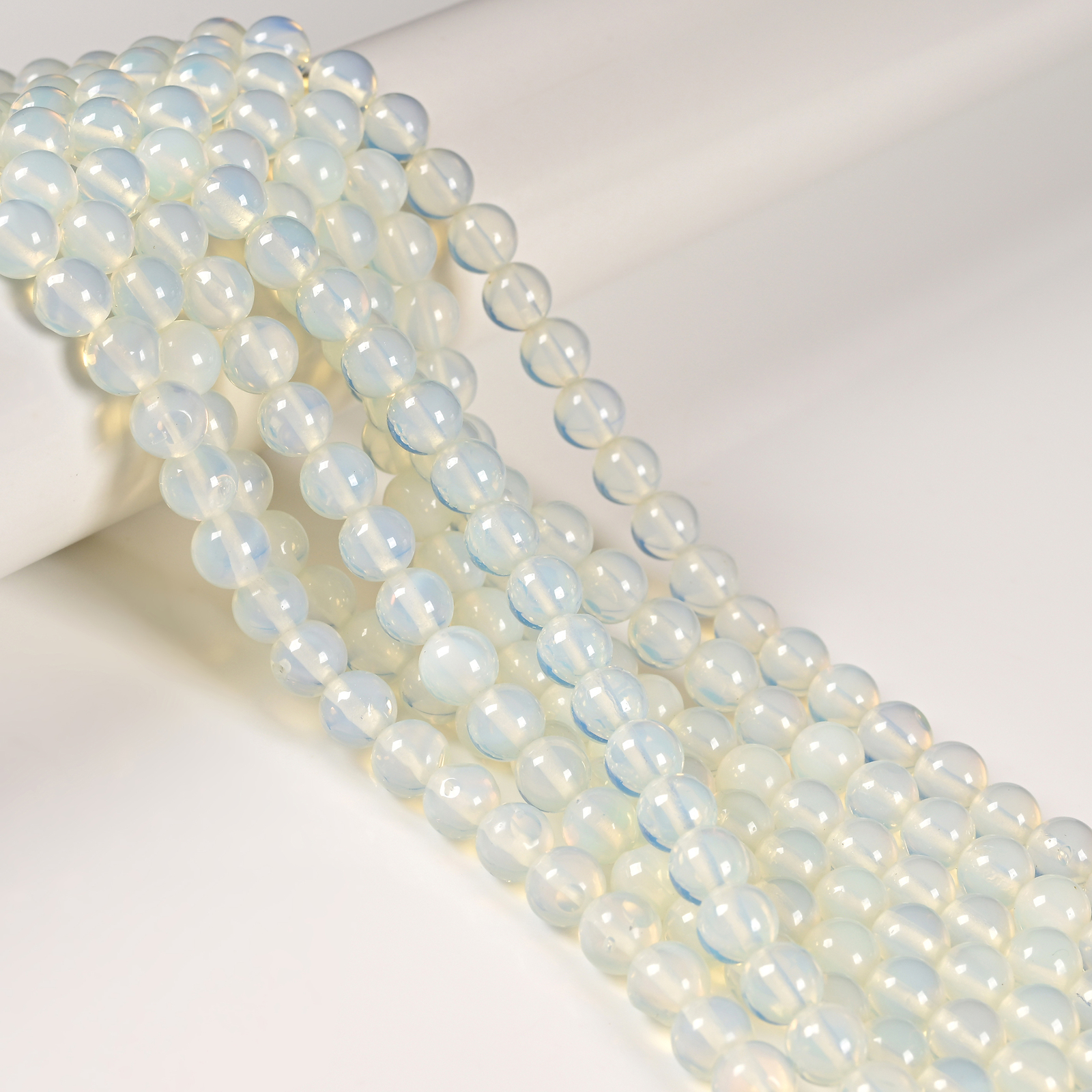Opalite Smooth Round Beads 4mm 6mm 8mm 10mm 12mm 15.5″ Strand