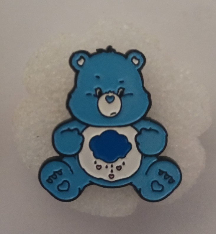 CARE BEARS-GRUMPY BEAR-ENAMEL PIN-SHIP ALL THE PINS YOU BUY FOR $4.99